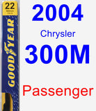 Passenger Wiper Blade for 2004 Chrysler 300M - Premium