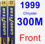 Front Wiper Blade Pack for 1999 Chrysler 300M - Premium