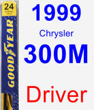 Driver Wiper Blade for 1999 Chrysler 300M - Premium