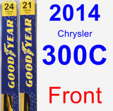 Front Wiper Blade Pack for 2014 Chrysler 300C - Premium