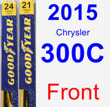 Front Wiper Blade Pack for 2015 Chrysler 300C - Premium