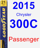 Passenger Wiper Blade for 2015 Chrysler 300C - Premium