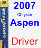 Driver Wiper Blade for 2007 Chrysler Aspen - Premium