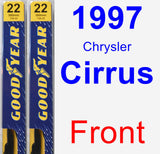 Front Wiper Blade Pack for 1997 Chrysler Cirrus - Premium