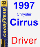 Driver Wiper Blade for 1997 Chrysler Cirrus - Premium