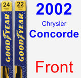 Front Wiper Blade Pack for 2002 Chrysler Concorde - Premium