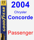 Passenger Wiper Blade for 2004 Chrysler Concorde - Premium