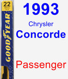 Passenger Wiper Blade for 1993 Chrysler Concorde - Premium
