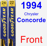 Front Wiper Blade Pack for 1994 Chrysler Concorde - Premium