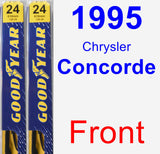 Front Wiper Blade Pack for 1995 Chrysler Concorde - Premium