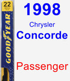 Passenger Wiper Blade for 1998 Chrysler Concorde - Premium