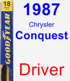 Driver Wiper Blade for 1987 Chrysler Conquest - Premium