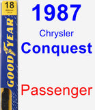 Passenger Wiper Blade for 1987 Chrysler Conquest - Premium