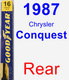 Rear Wiper Blade for 1987 Chrysler Conquest - Premium