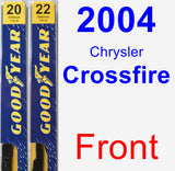 Front Wiper Blade Pack for 2004 Chrysler Crossfire - Premium