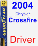 Driver Wiper Blade for 2004 Chrysler Crossfire - Premium