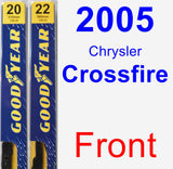 Front Wiper Blade Pack for 2005 Chrysler Crossfire - Premium