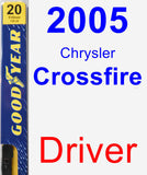 Driver Wiper Blade for 2005 Chrysler Crossfire - Premium