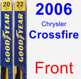 Front Wiper Blade Pack for 2006 Chrysler Crossfire - Premium