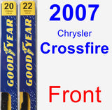 Front Wiper Blade Pack for 2007 Chrysler Crossfire - Premium