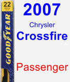 Passenger Wiper Blade for 2007 Chrysler Crossfire - Premium