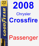 Passenger Wiper Blade for 2008 Chrysler Crossfire - Premium