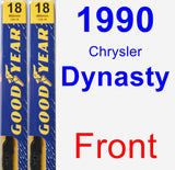Front Wiper Blade Pack for 1990 Chrysler Dynasty - Premium
