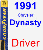 Driver Wiper Blade for 1991 Chrysler Dynasty - Premium