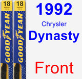 Front Wiper Blade Pack for 1992 Chrysler Dynasty - Premium