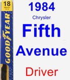Driver Wiper Blade for 1984 Chrysler Fifth Avenue - Premium