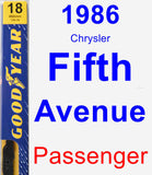 Passenger Wiper Blade for 1986 Chrysler Fifth Avenue - Premium