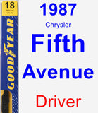 Driver Wiper Blade for 1987 Chrysler Fifth Avenue - Premium