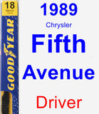 Driver Wiper Blade for 1989 Chrysler Fifth Avenue - Premium