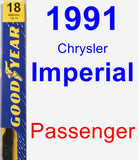 Passenger Wiper Blade for 1991 Chrysler Imperial - Premium