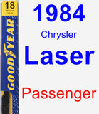 Passenger Wiper Blade for 1984 Chrysler Laser - Premium