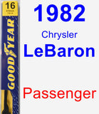 Passenger Wiper Blade for 1982 Chrysler LeBaron - Premium