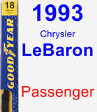 Passenger Wiper Blade for 1993 Chrysler LeBaron - Premium