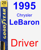 Driver Wiper Blade for 1995 Chrysler LeBaron - Premium