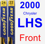 Front Wiper Blade Pack for 2000 Chrysler LHS - Premium