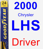 Driver Wiper Blade for 2000 Chrysler LHS - Premium