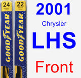 Front Wiper Blade Pack for 2001 Chrysler LHS - Premium