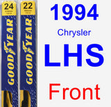 Front Wiper Blade Pack for 1994 Chrysler LHS - Premium