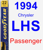 Passenger Wiper Blade for 1994 Chrysler LHS - Premium