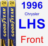 Front Wiper Blade Pack for 1996 Chrysler LHS - Premium