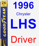 Driver Wiper Blade for 1996 Chrysler LHS - Premium