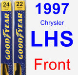 Front Wiper Blade Pack for 1997 Chrysler LHS - Premium