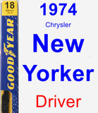 Driver Wiper Blade for 1974 Chrysler New Yorker - Premium