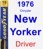 Driver Wiper Blade for 1976 Chrysler New Yorker - Premium