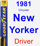 Driver Wiper Blade for 1981 Chrysler New Yorker - Premium