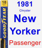 Passenger Wiper Blade for 1981 Chrysler New Yorker - Premium